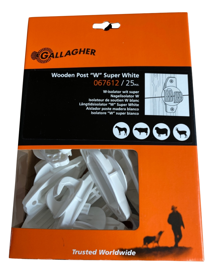 Gallagher W-Isolator Super (weiß, 25 Stück)
