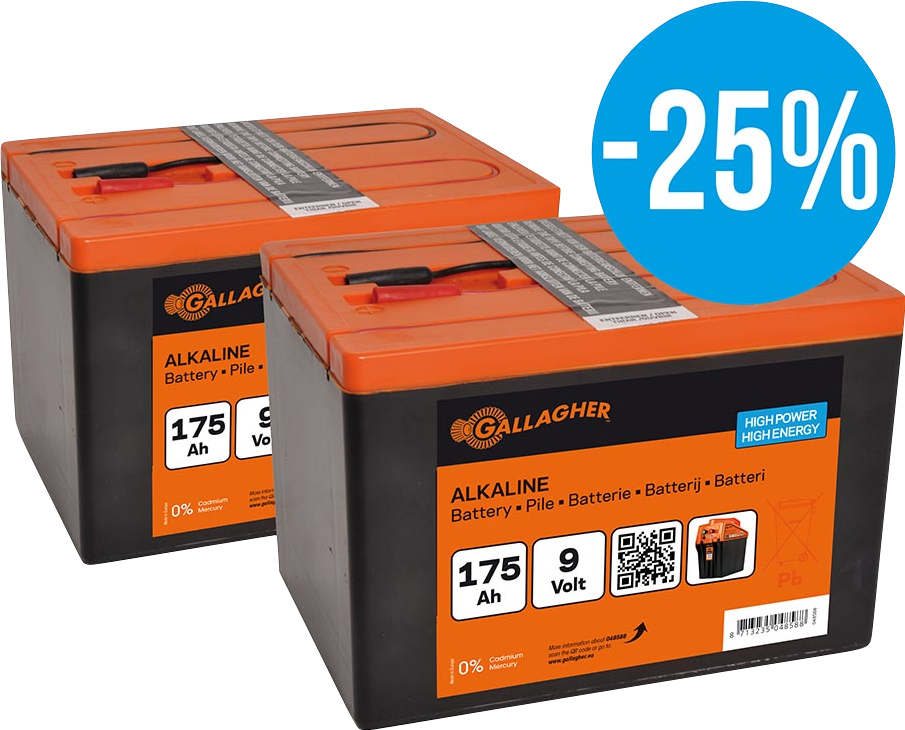 Gallagher Weidezaunbatterie Doppelpack