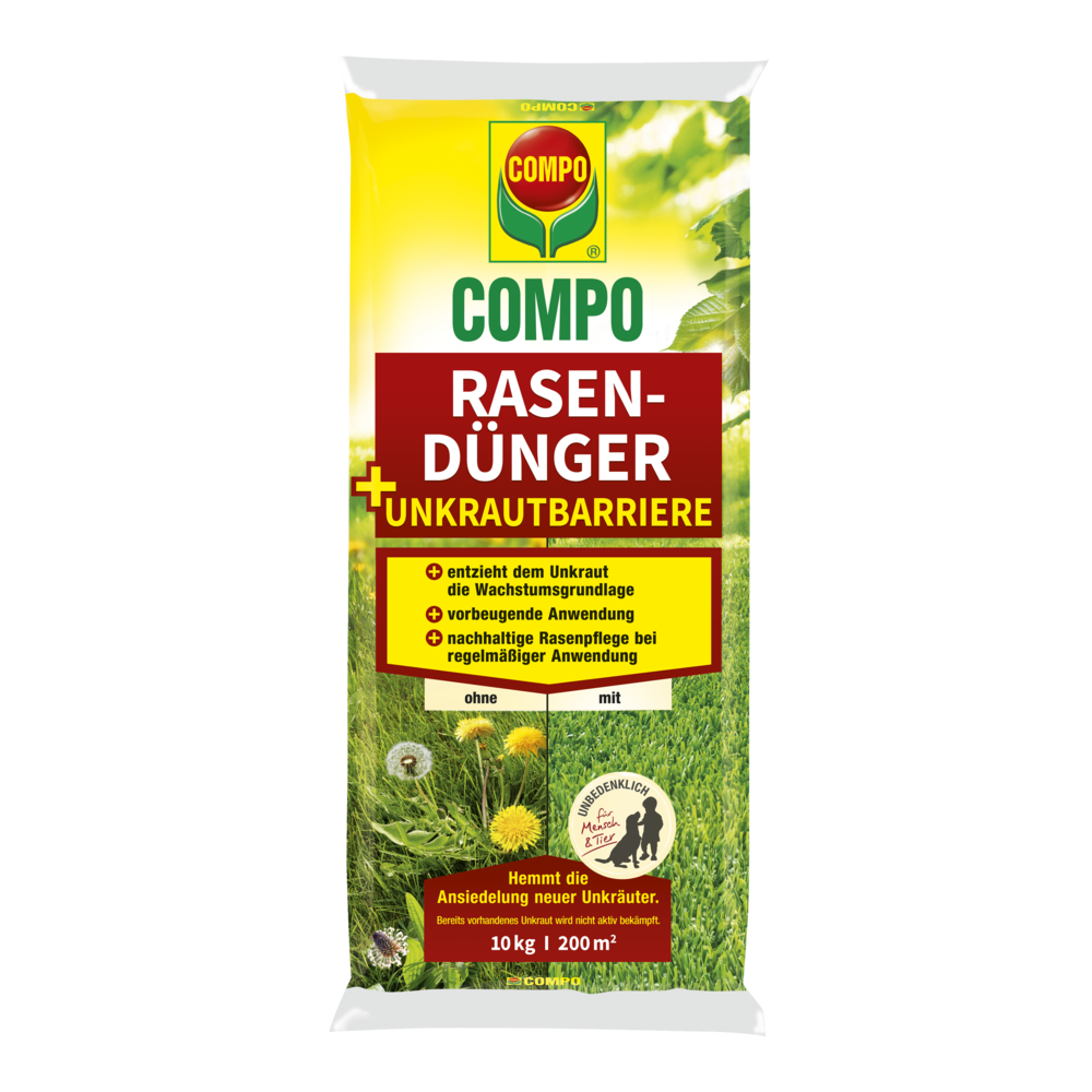 COMPO Rasendünger + Unkrautbarriere 10 kg