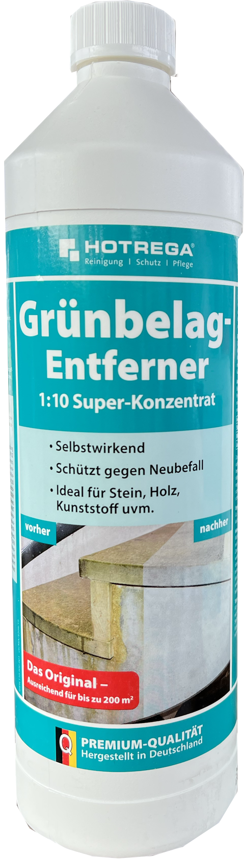 Grünbelagentferner Hotrega Konzentrat 1l Grünbelagentferner Hotrega Konzentrat 1l