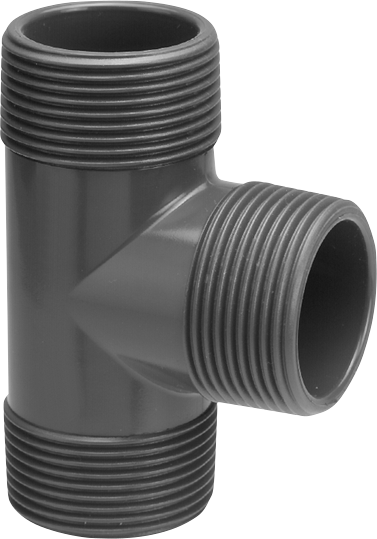 TT-Stück PVC Aussengewinde T-Stück PVC Aussengewinde