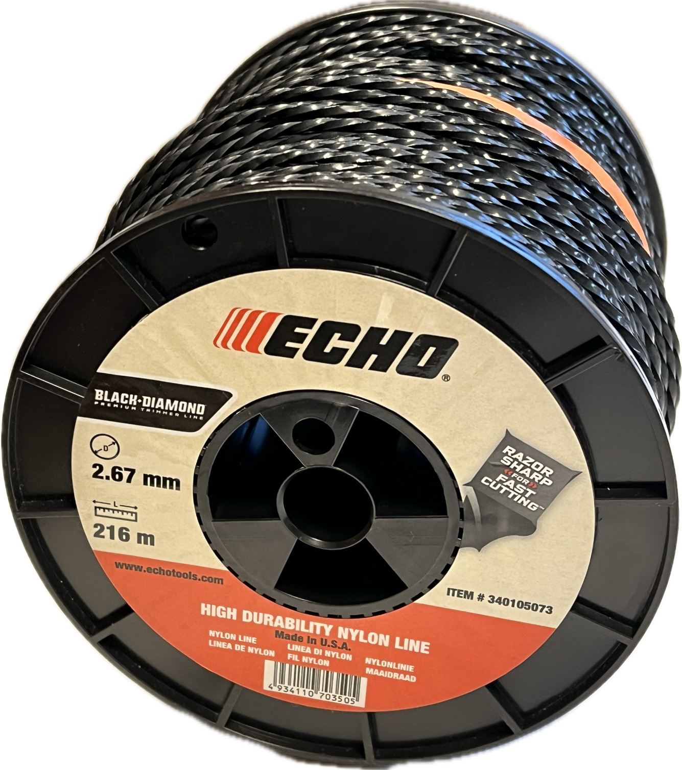 Mähfaden 2,7mm x 216m Black Diamond