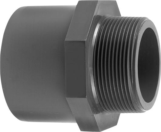 Gewindestuck-PVC Gewindestück PVC