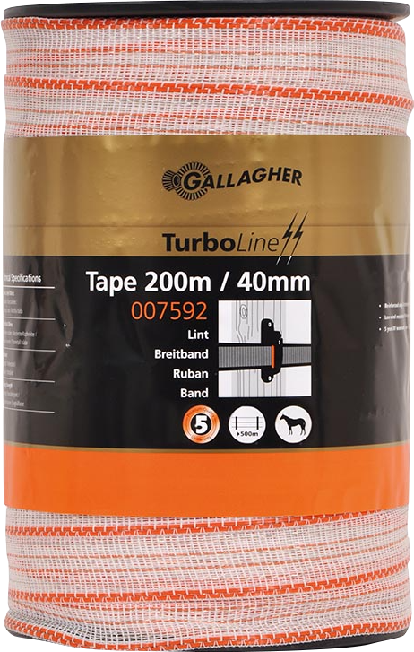 Gallagher TurboLine-Breitband 40 mm weiß, 200 m