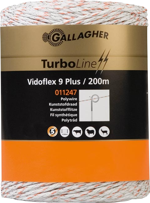 Gallagher Vidoflex 9 TurboLine Plus weiss