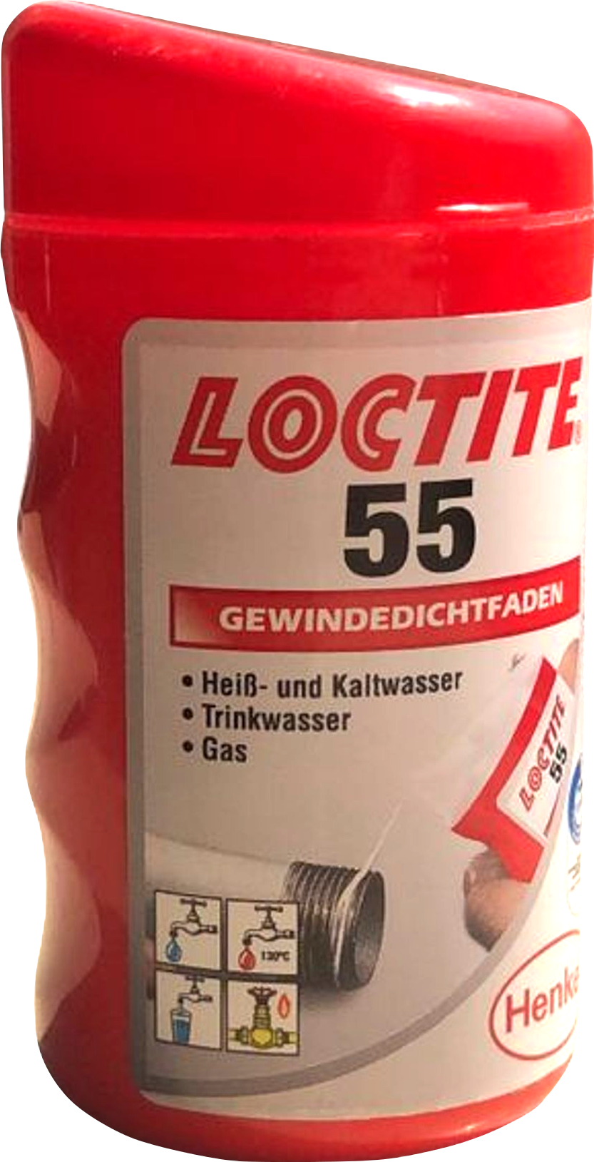 Gewindedichtfaden LOCTITE® 55 Vorderansicht Gewindedichtfaden LOCTITE® 55 Vorderansicht