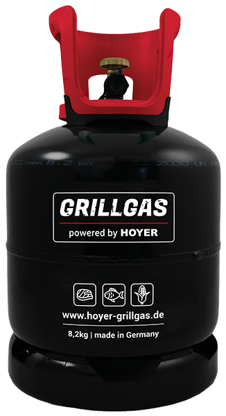 Grillgas / Propangas 8,2 kg schwarz - Füllung