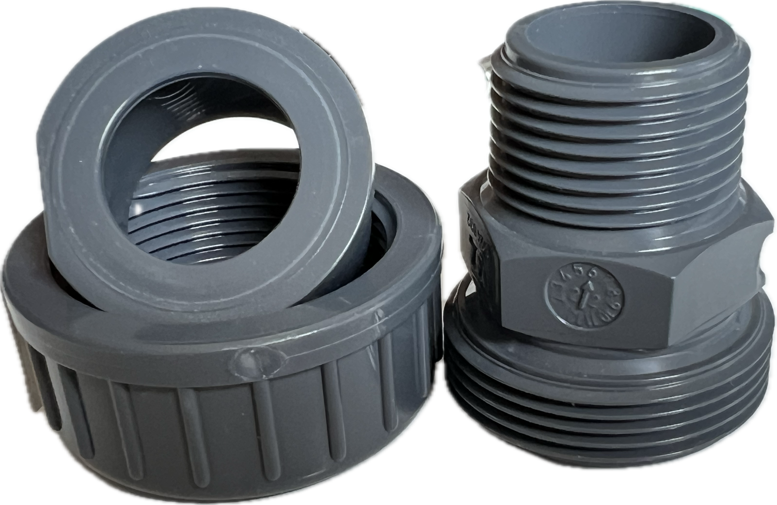 uebergangverschraubung PVC Außengewinde Übergangverschraubung PVC Außengewinde