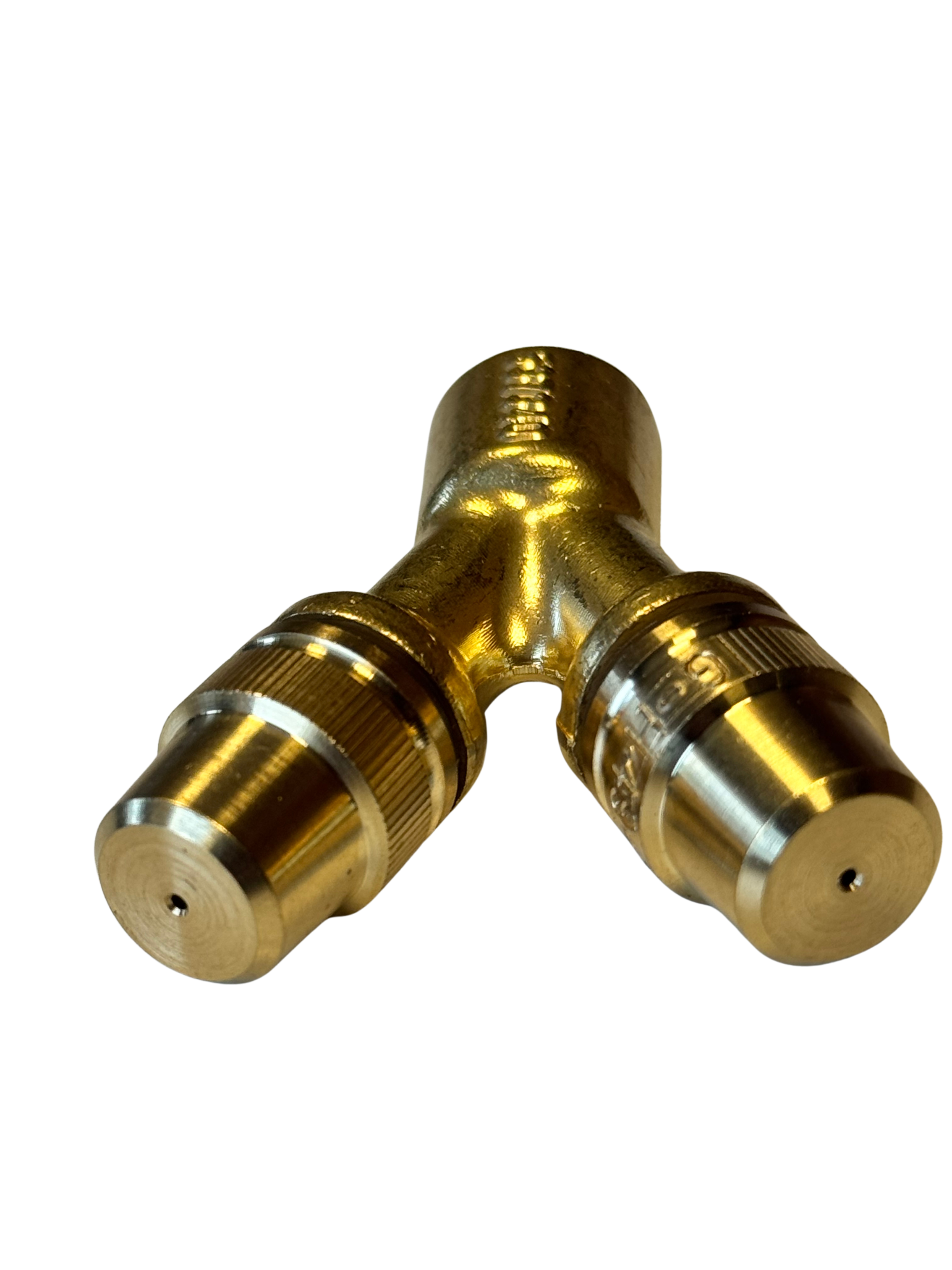 Gloria Gabelzerstäuber Messing Detailansicht Sprühdüse