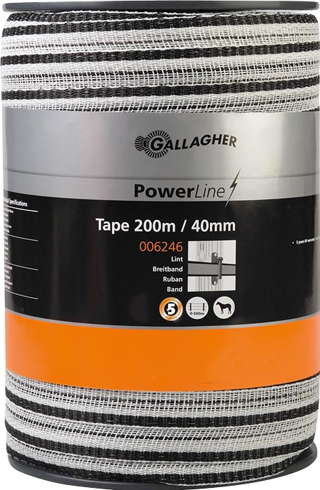 Gallagher PowerLine-Breitband 40 mm weiß