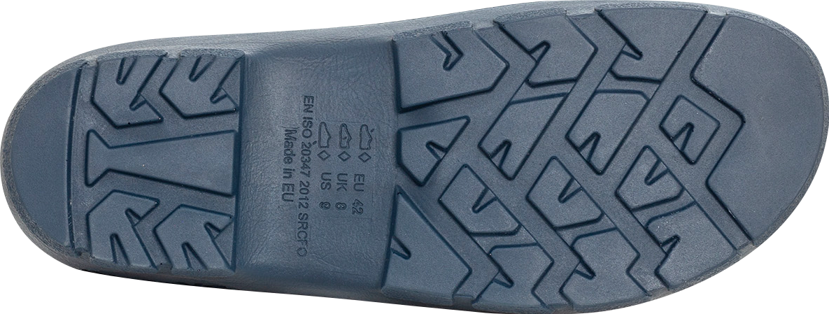 SALIHA Clog blau Sohle