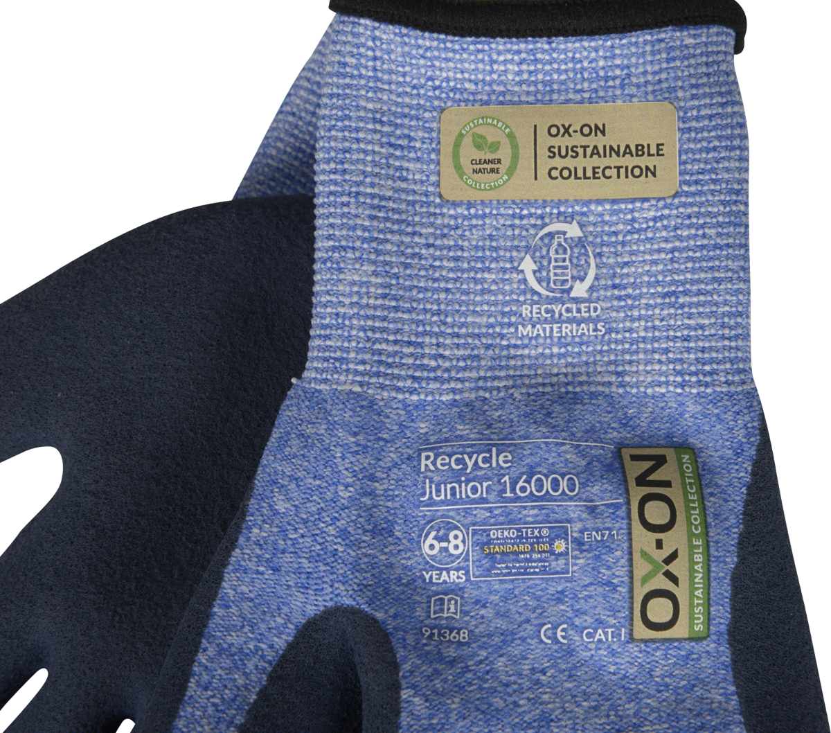 Handschuhe OX-ON Recycle Junior 4-6 Jahre Blau