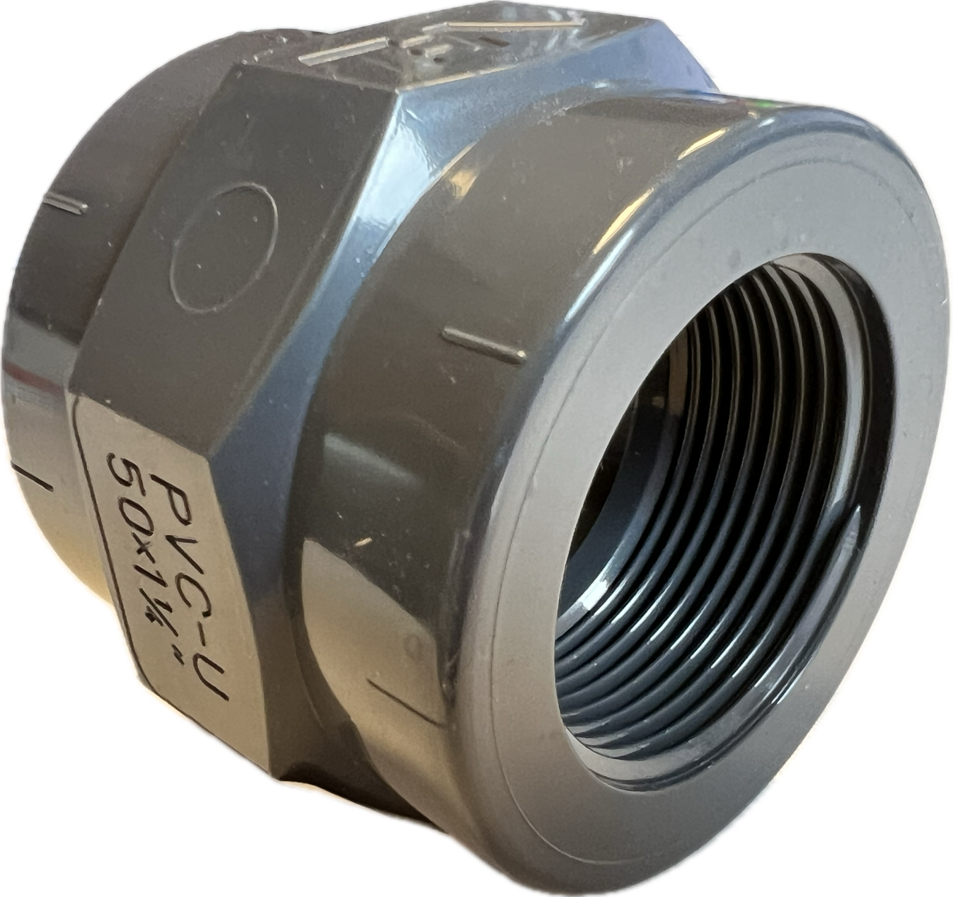 Uebergangsmuffe PVC Innengewinde Übergangsmuffe PVC Innengewinde