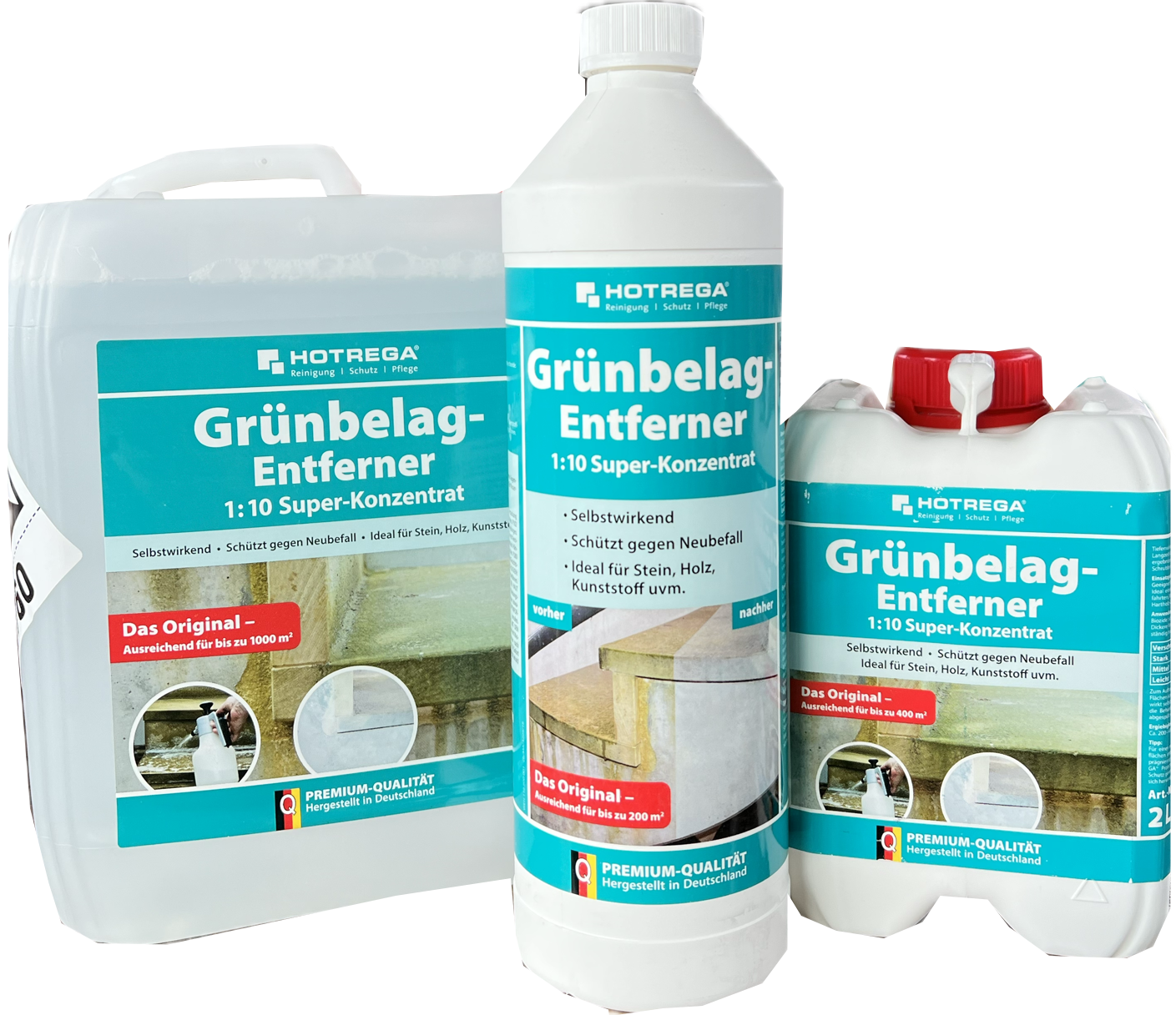 Grünbelagentferner Hotrega Konzentrat 1,2und 5l Grünbelagentferner Hotrega Konzentrat 1,2und 5l