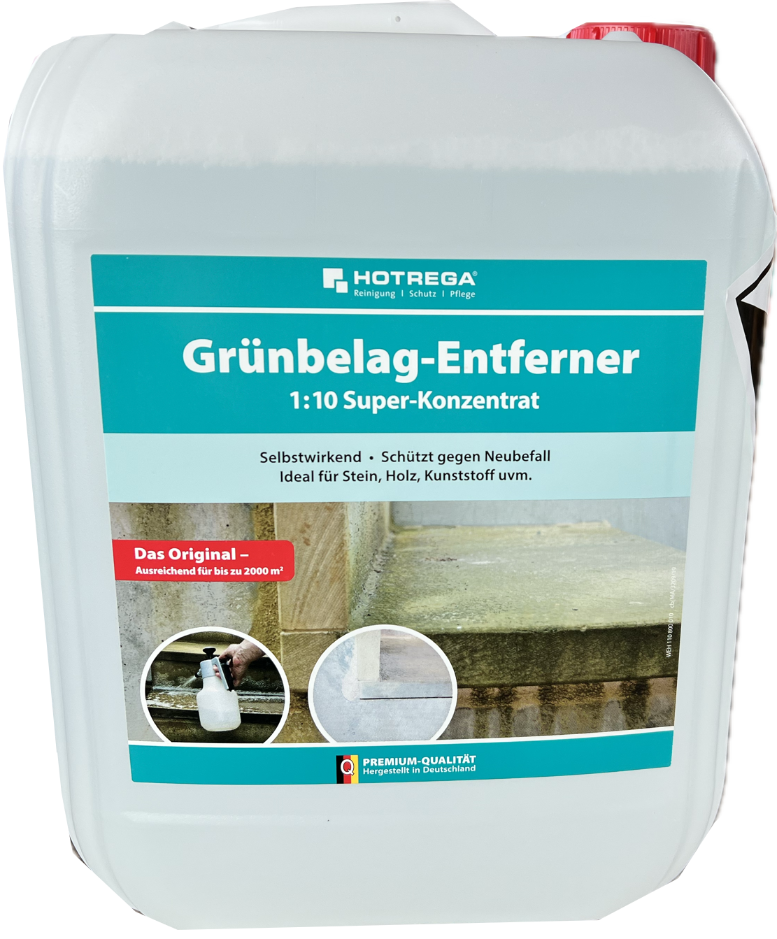 Grünbelagentferner Hotrega Konzentrat 1,2und 5l Grünbelagentferner Hotrega Konzentrat 10l