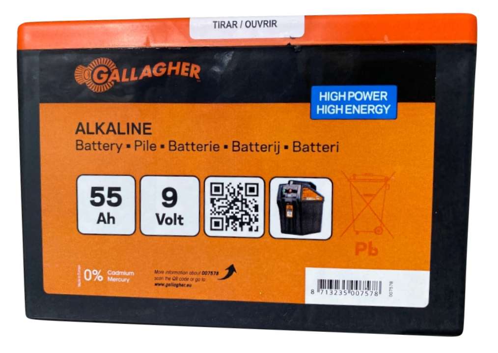 Gallagher Weidezaunbatterie Powerpack (9 V/55 Ah)