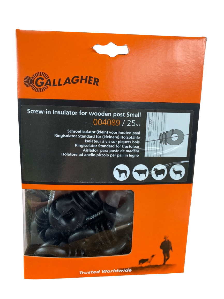 Gallagher Ringisolator/Schraubisolator 25 Stück