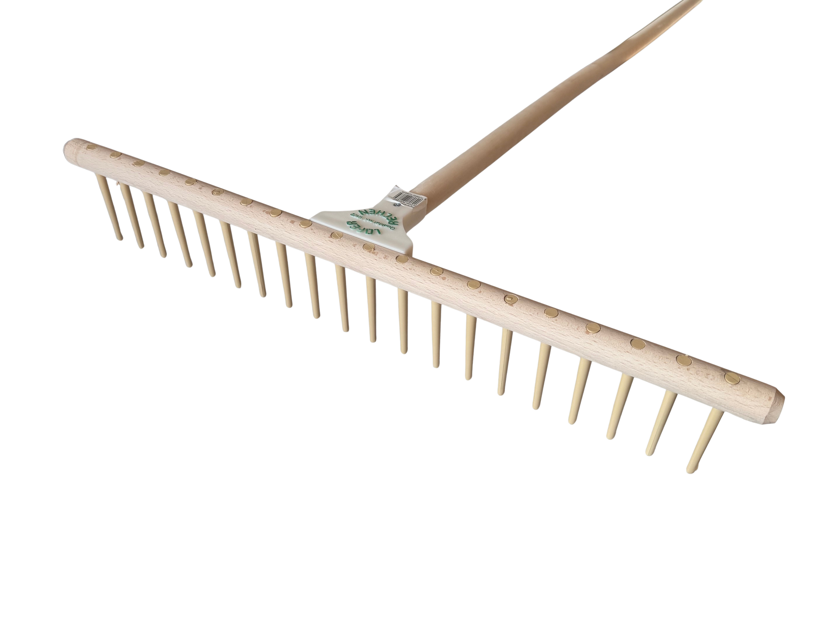 Planierrechen 67 cm, 20 Nylon-Zinken gerade mit Stiel