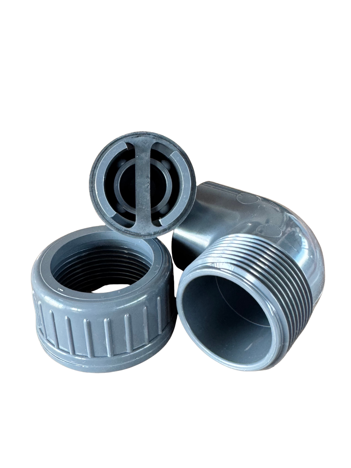 Ablaufventil PVC 32 mm mit Winkel