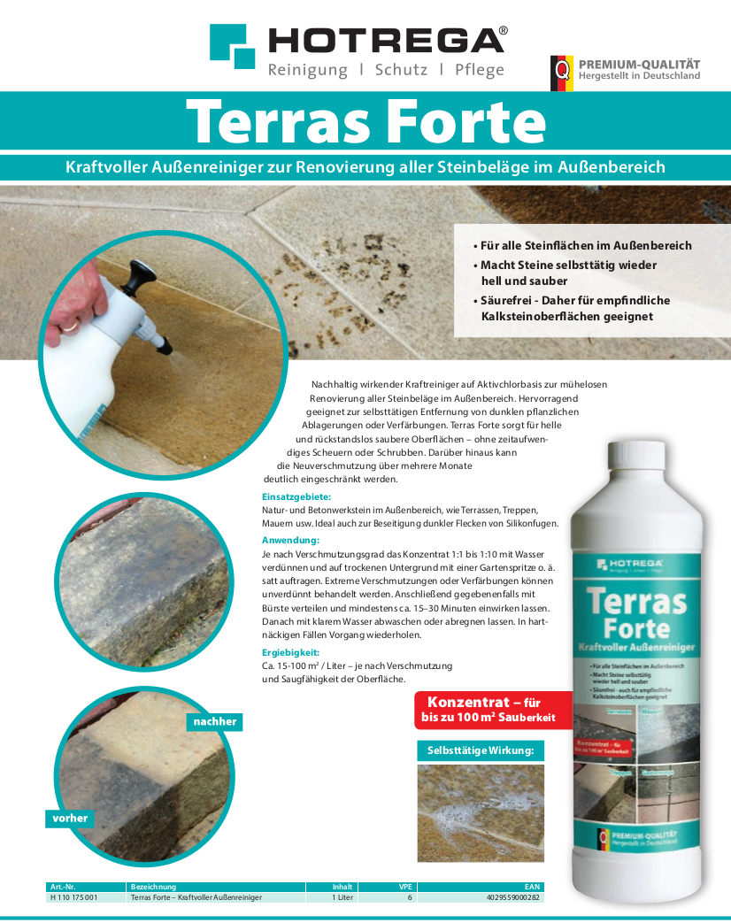 Terrass Forte Hotrega Anleitung