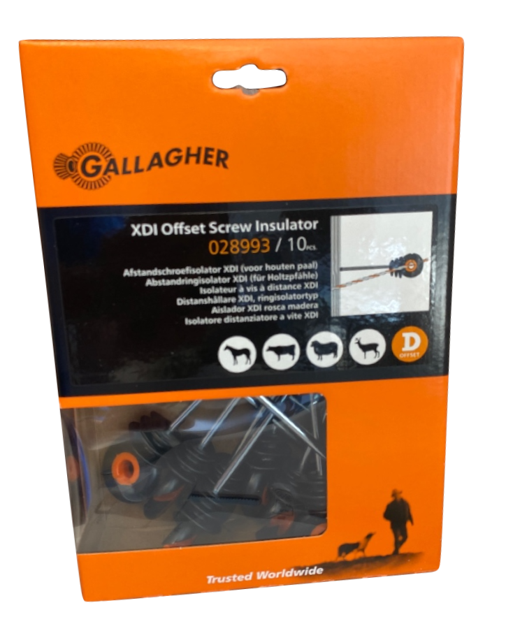 Gallagher Abstandschraubisolator XDI Holz/10 Stück