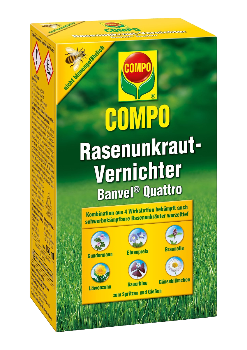 COMPO Rasenunkrautvernichter Banvel Qauttro 400 ml