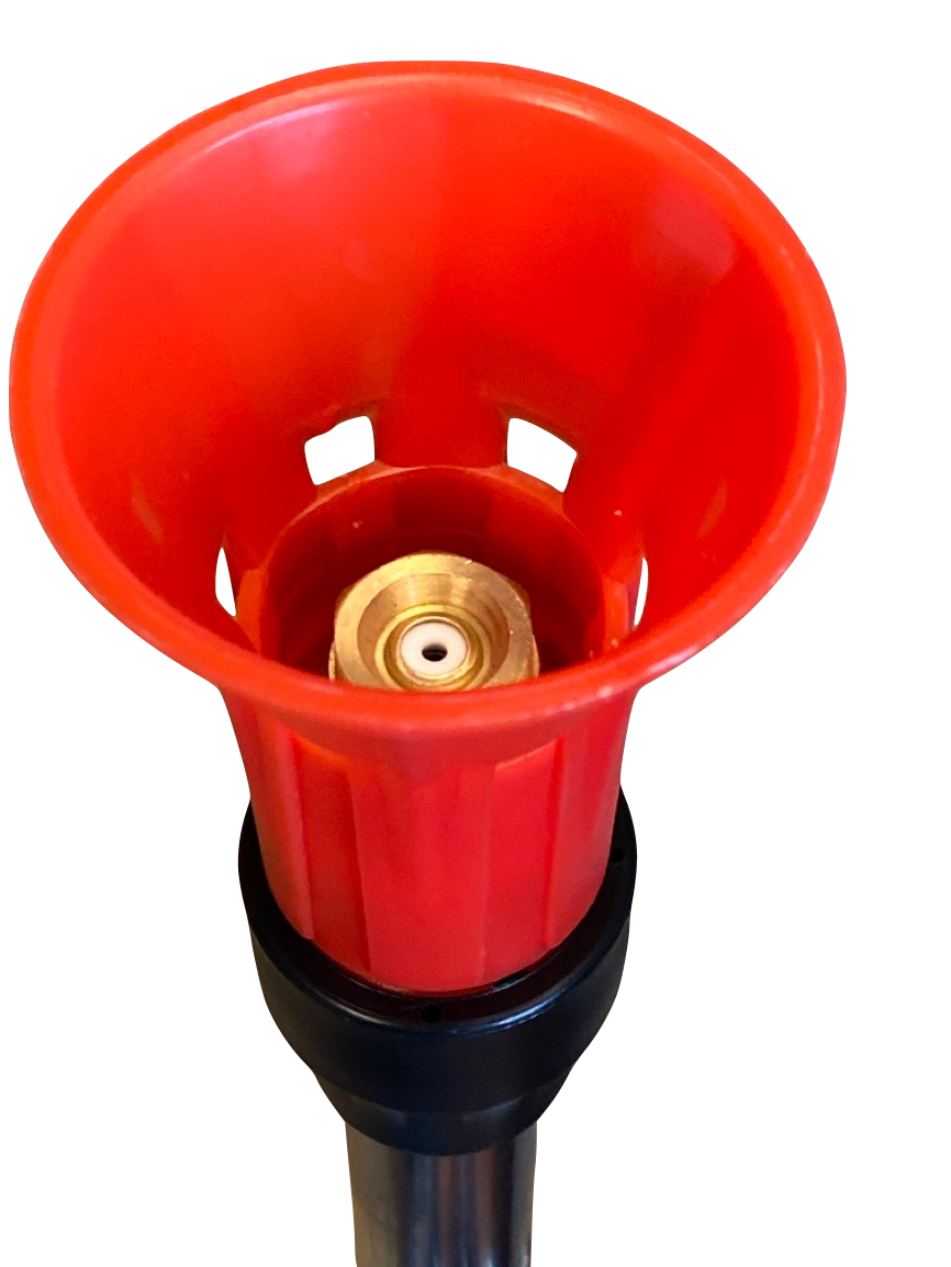 Düse der HD Spritze in Orange