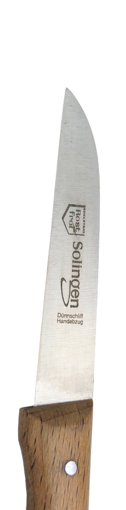 Gemüsemesser Gerade mit Holzgriff Klinge