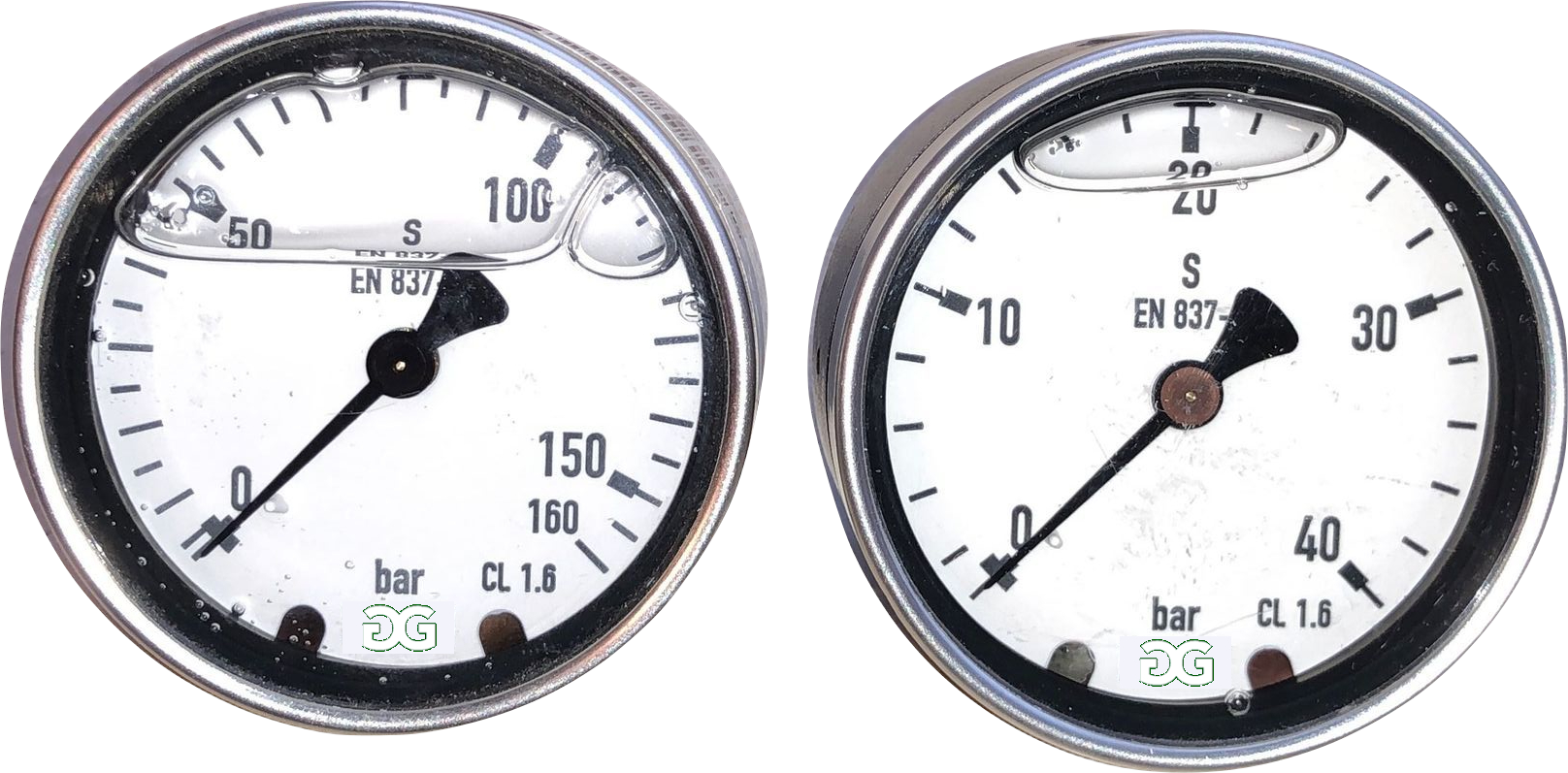 Manometer geüllt