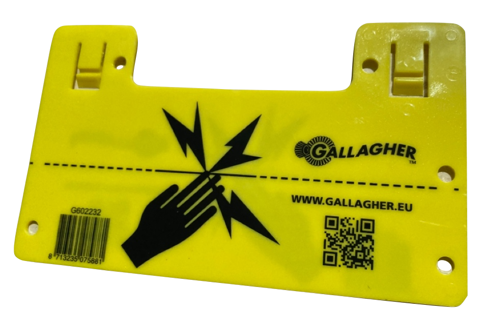 Gallagher EU Warnschild