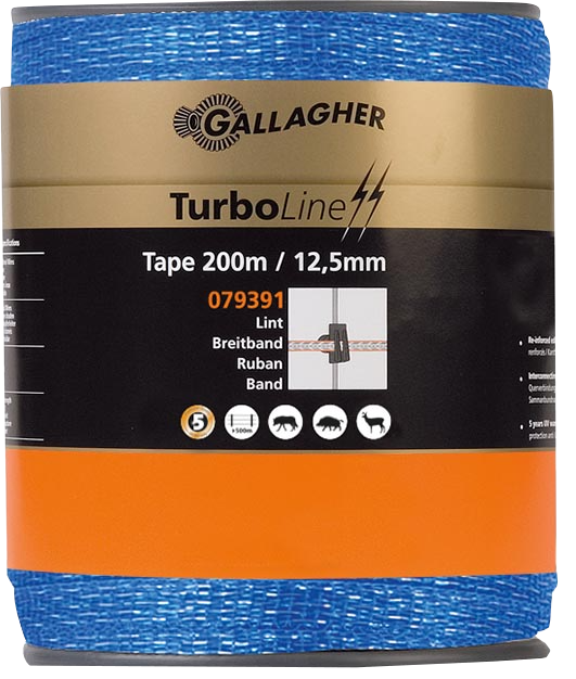 Gallagher TurboLine-Breitband 12,5 mm, 200 m weiß