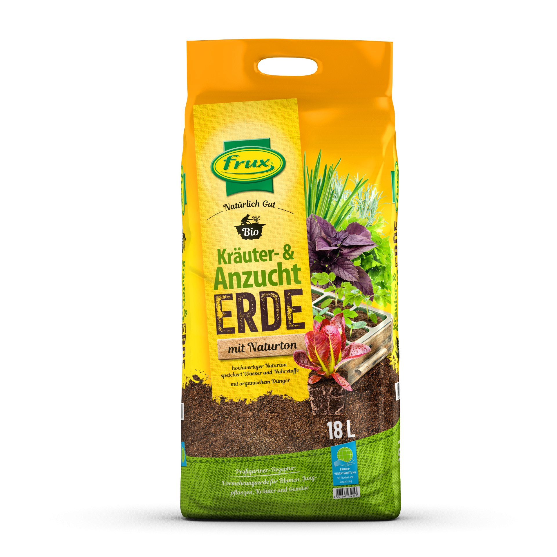 frux Bio Kräuter- & Aussaaterde 18 l – Feines Biosubstrat