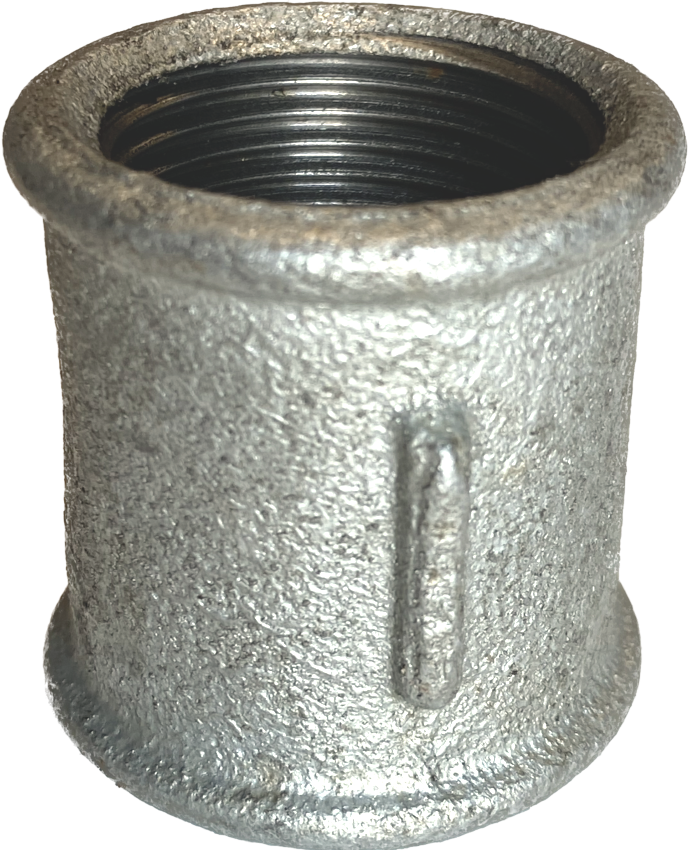 Muffe Gewindefitting 3 Zoll Temperguss - Verzinkt Für Sanitär & Heizung
