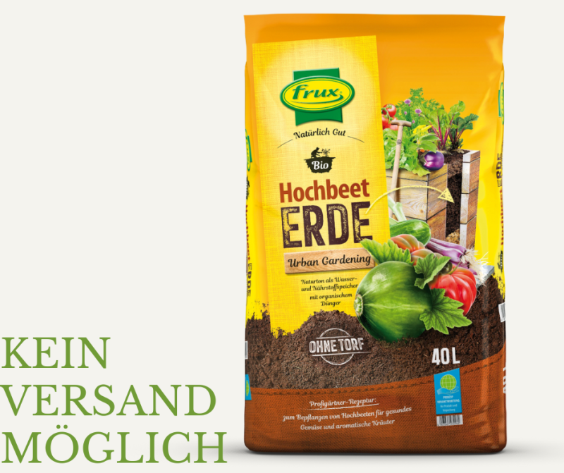 frux Bio Hochbeeterde 40 l – Nährstoffreiche Erde für Hochbeete für ...